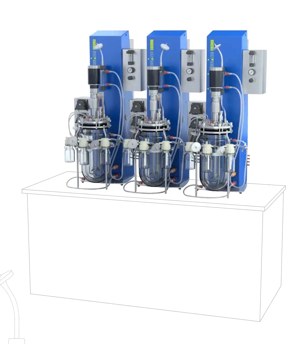Biorreactor RALF compacto para aplicaciones de laboratorio