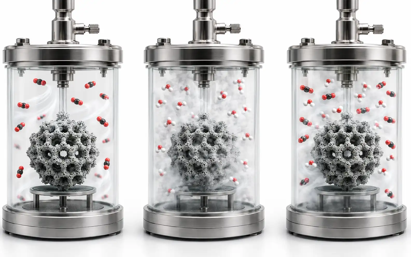 Mg-MOF-74 en ensayos de sorción con CO₂, vapor de agua y mezcla CO₂/H₂O