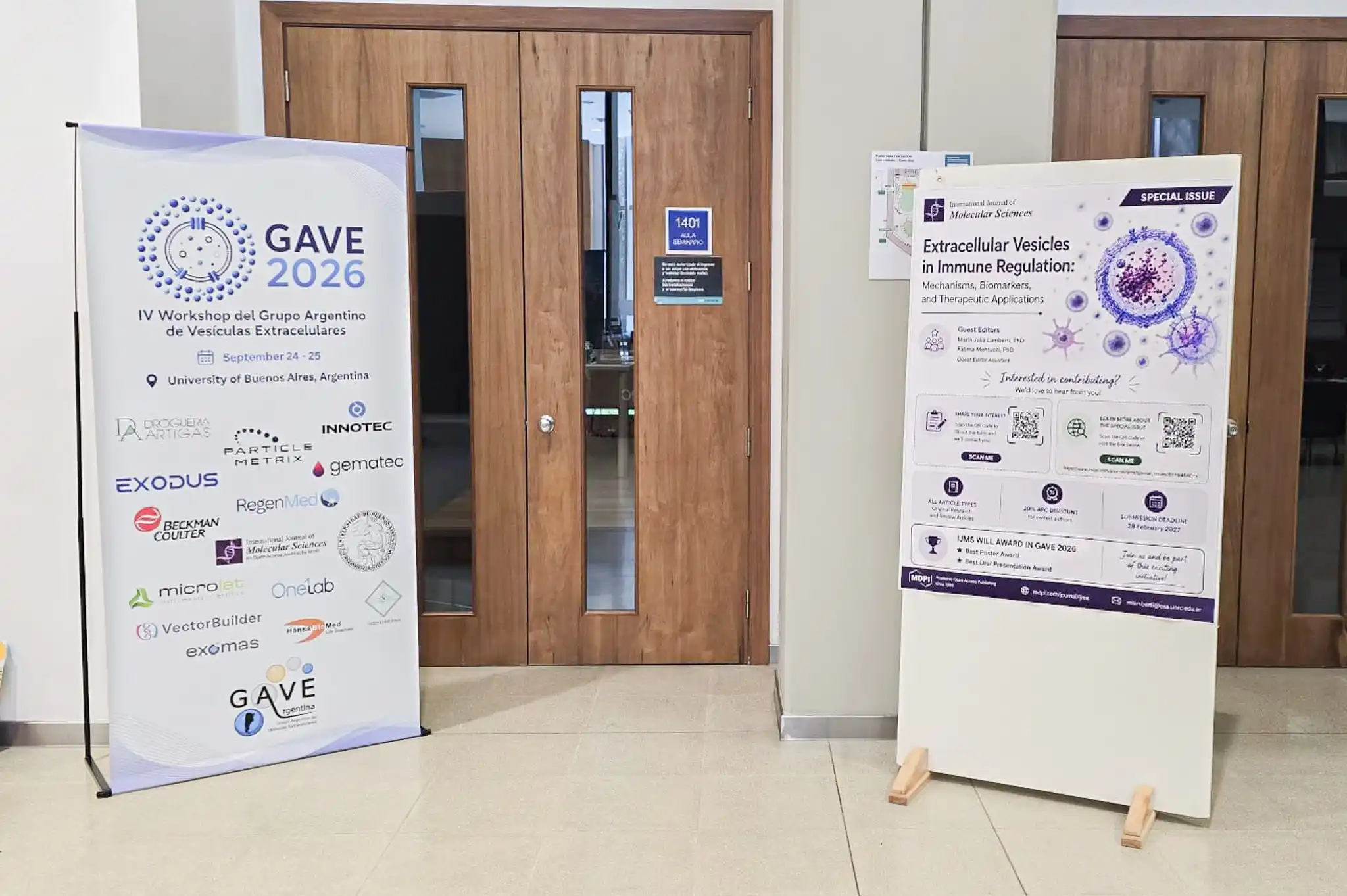Photo of GAVE 2026, extracellular vesicle workshop held at UBA, in Buenos Aires.